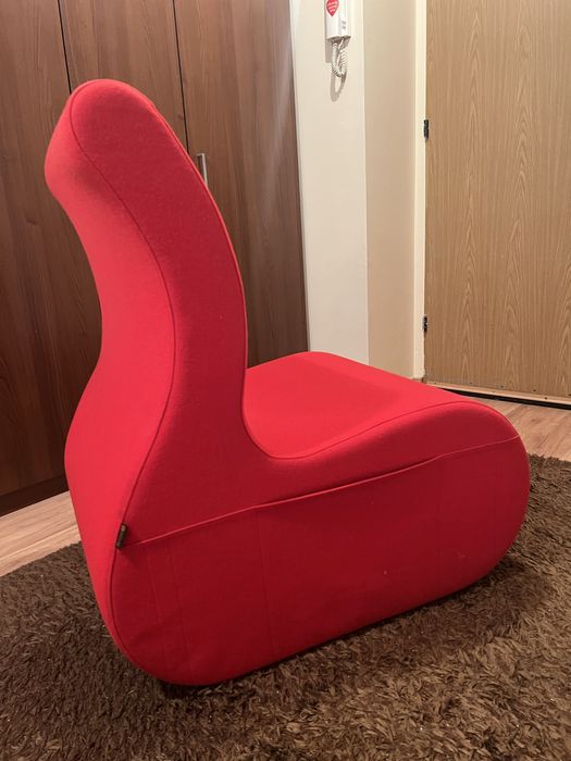 Czerwony fotel SITAG (VANK) 2 szt. nietuzinkowy design