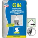 Шпаклевка Semin CE-86 для стыков ЛГК, трещиностойкая, 25 кг