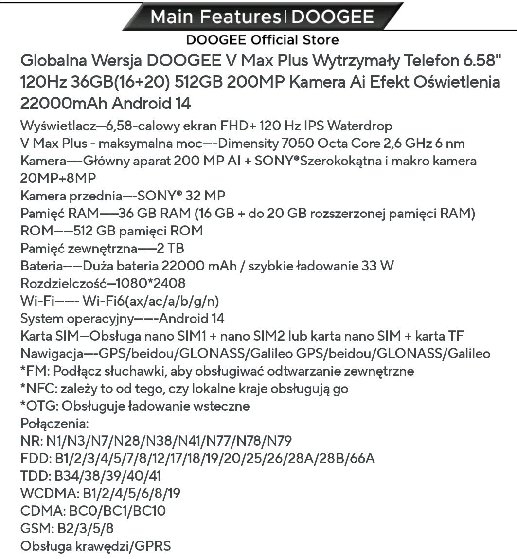 Doogee V Max Plus