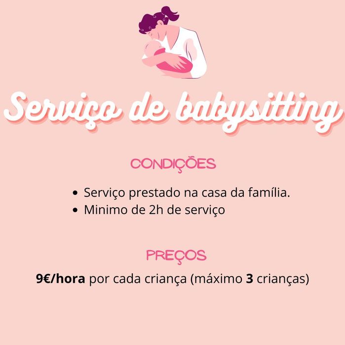 Serviço de babysitting Seixal