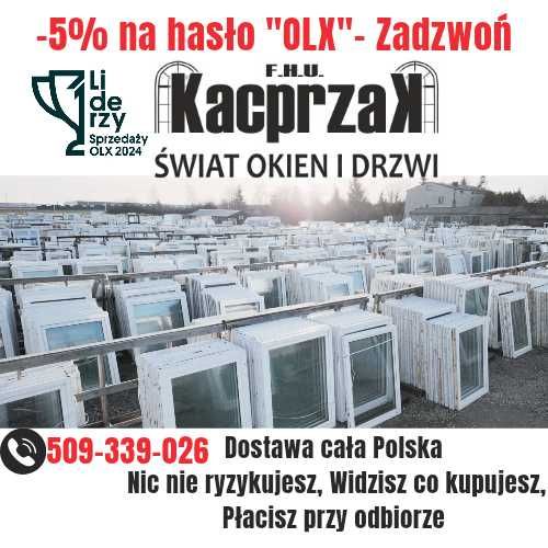 OKNA Używane 122x175 OKNO KacprzaK Plastikowe PCV Lider Okna OLX