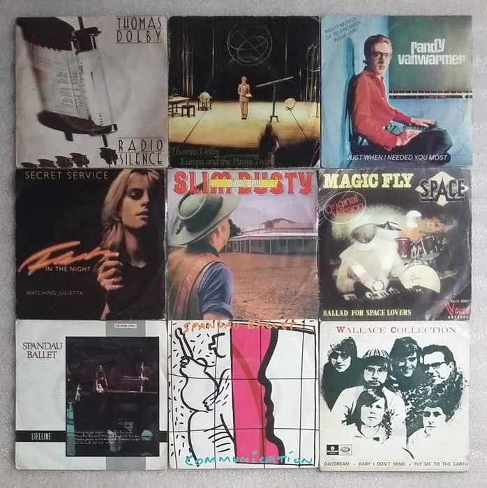 Varios discos Singles 45RTM artistas estrangeiros