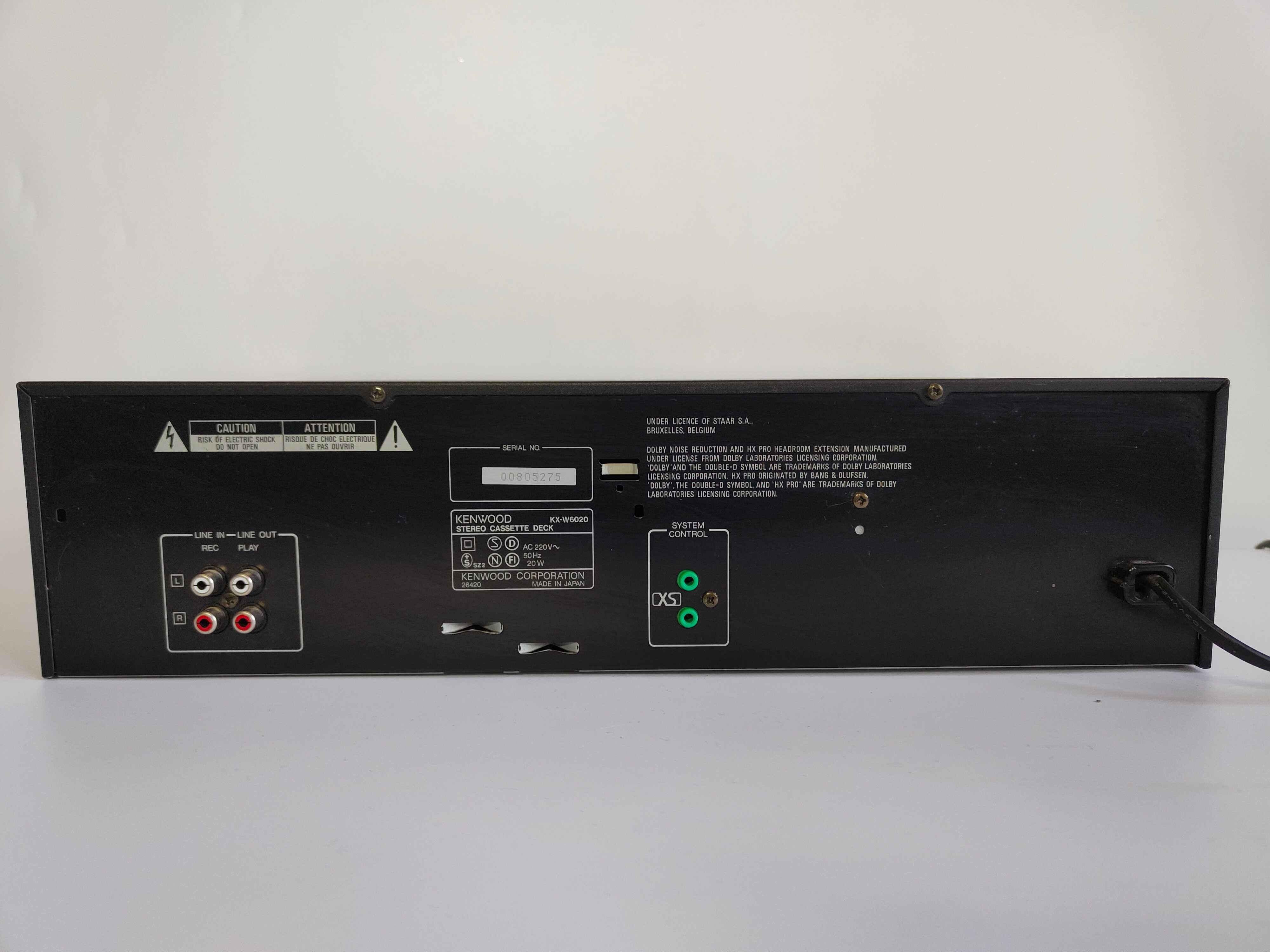 Magnetofon deck KENWOOD KX-W6020 uszkodzony