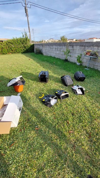 7 cestos de maquinas de cortar relva Novos