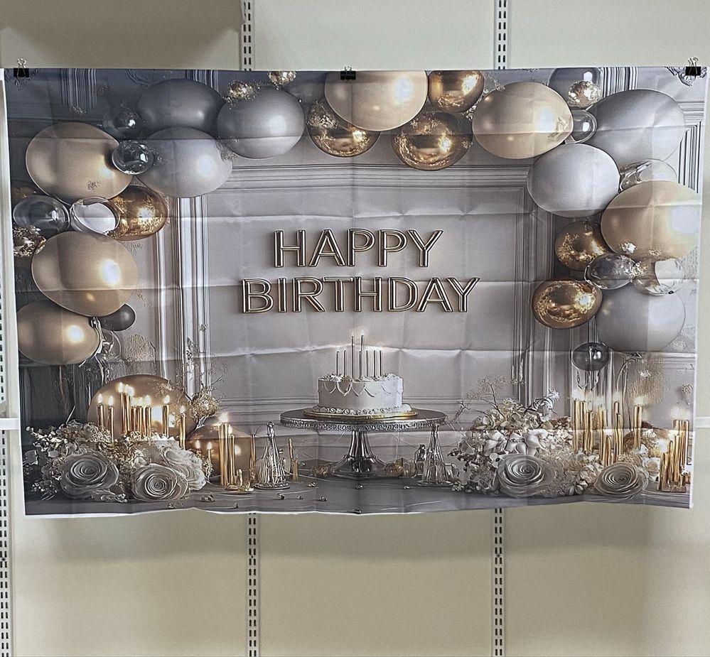 Tło fotograficzne baner urodzinowy 100x150 cm