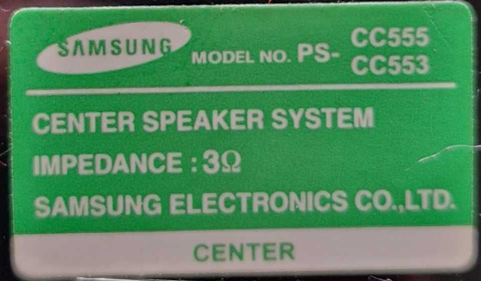 Głośniki Samsung PS-FC555, PS-RC555, PS-CC555 - kino domowe 5.1
