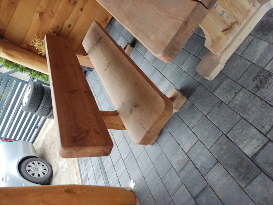 Zestaw Mebli ogrodowych masywne 7cm deska