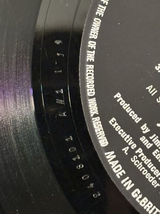 Jimi Hendrix – The Cry of Love британський вініл 1971 року