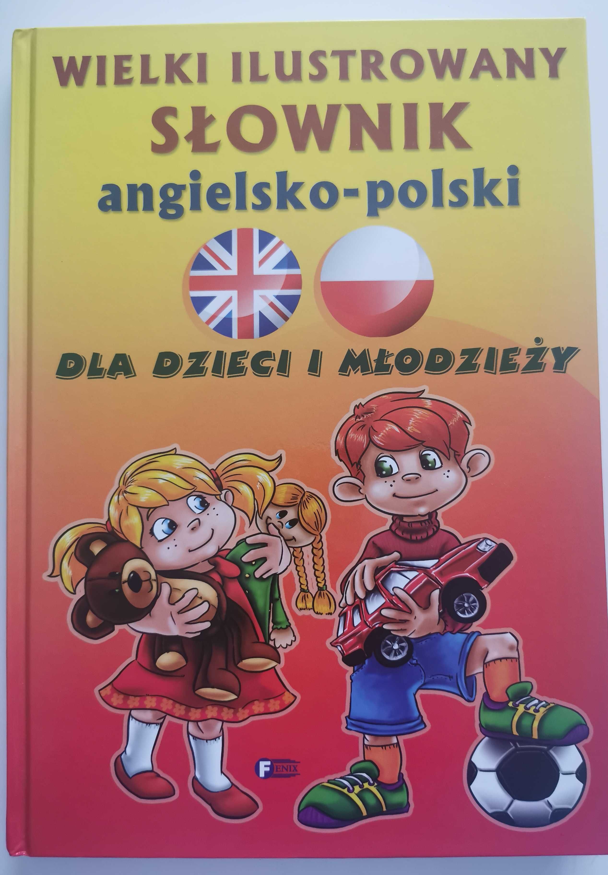 Wielki ilustrowany słownik angielsko-polski dla dzieci twarda okładka