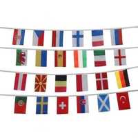 Flagi świata - banner, ozdoba urodzinowa