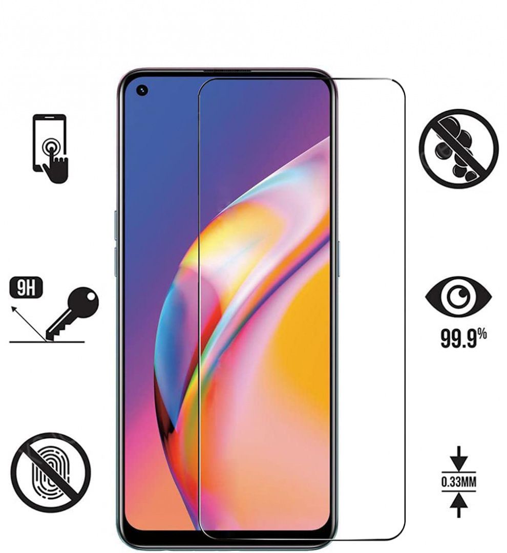 Szkło Hartowane Płaskie 9H Do Oppo Reno 5 Lite