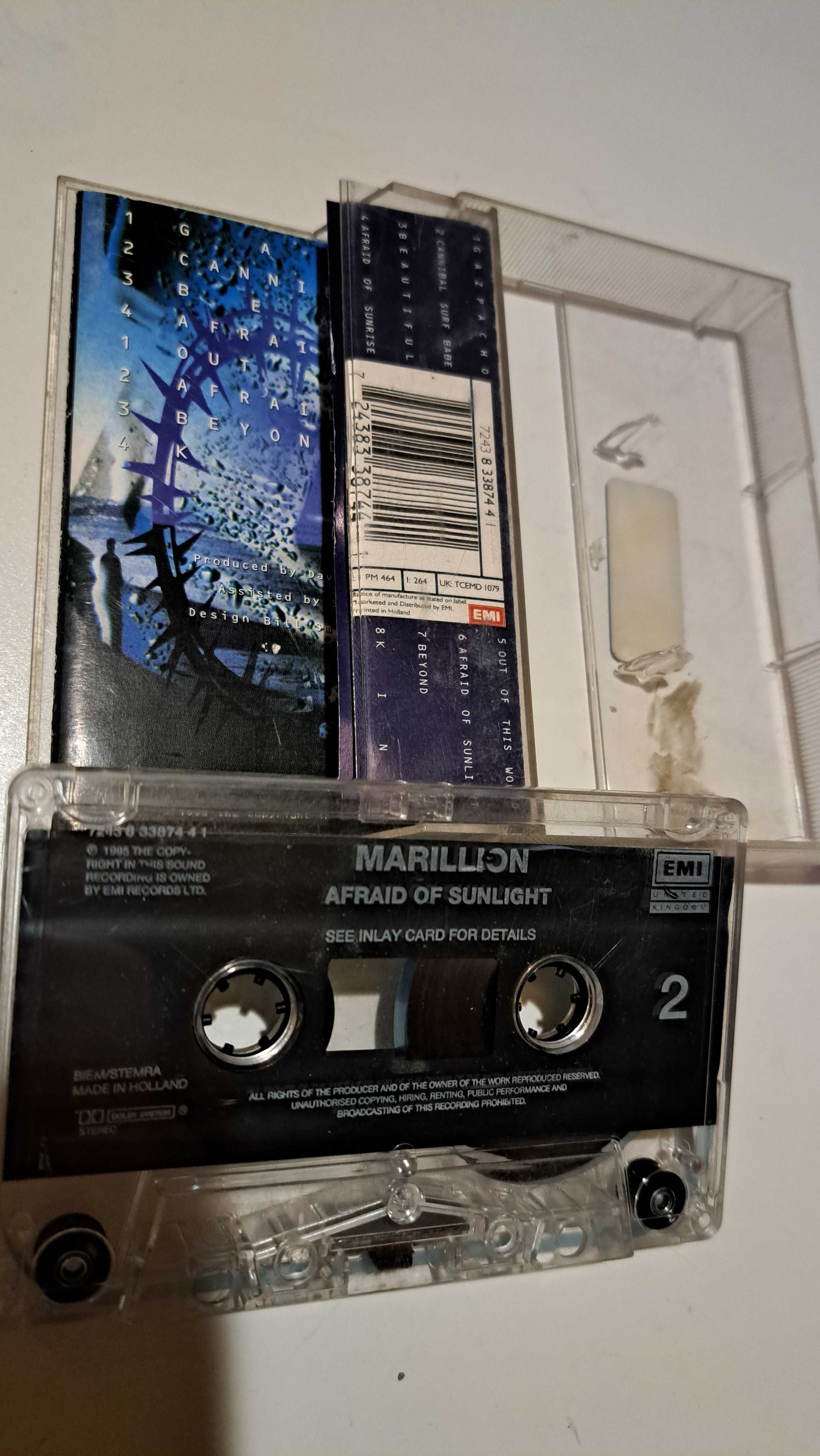 Marillion afraid od sunlight kaseta audio