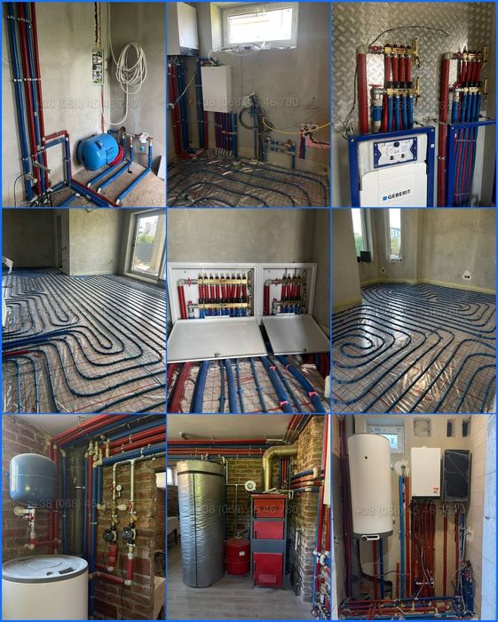 Сантехніка, опалення, водопостачання, водовідведення монтаж під ключ.