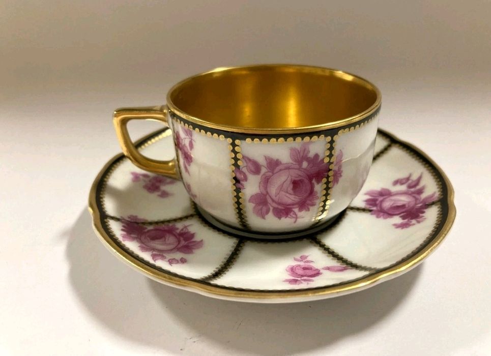 DUO mokka expresso THOMAS Rosenthal Złoto 24K Kolekcjonerska