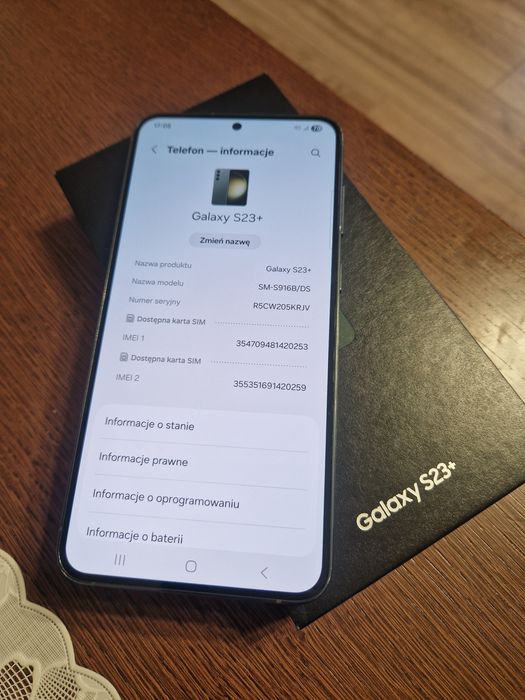 Samsung Galaxy S23+ PLUS 8/256 GB Pamięci Zielony.