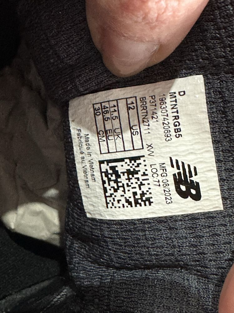 Кросівки New balance Nitrel Gore - Tex ( РОЗМІР 46,5 )