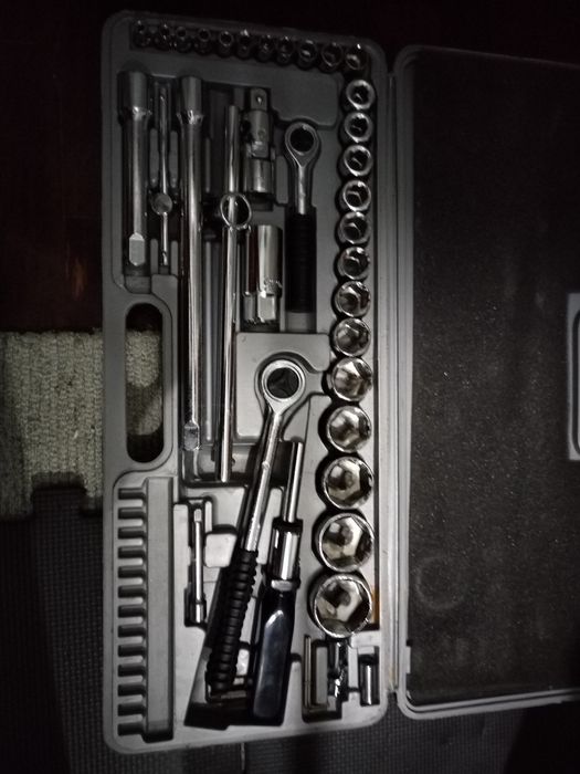 Mala de chaves de caixa e roquetes