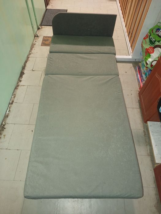 Łóżko składane szare 2szt.