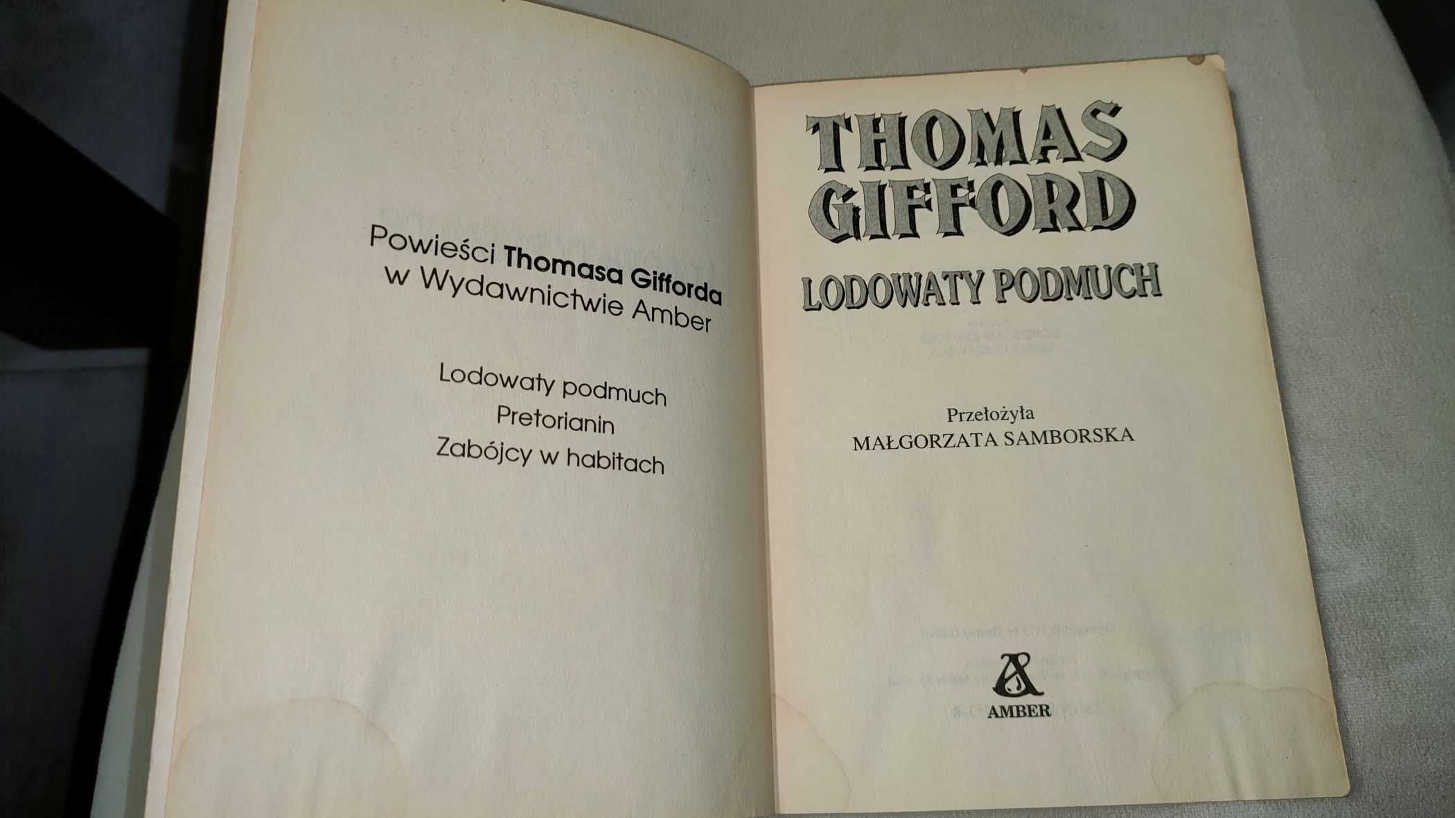 „Lodowaty podmuch” Thomas Gifford + GRATIS książka