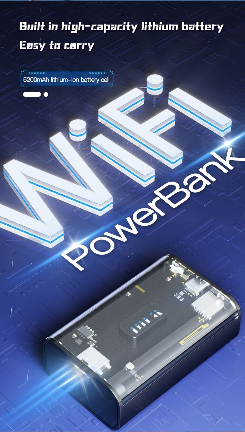 5200 mah. Все операторы. WIFI 4g LTE роутер. Павербанк. + SIM карта.
