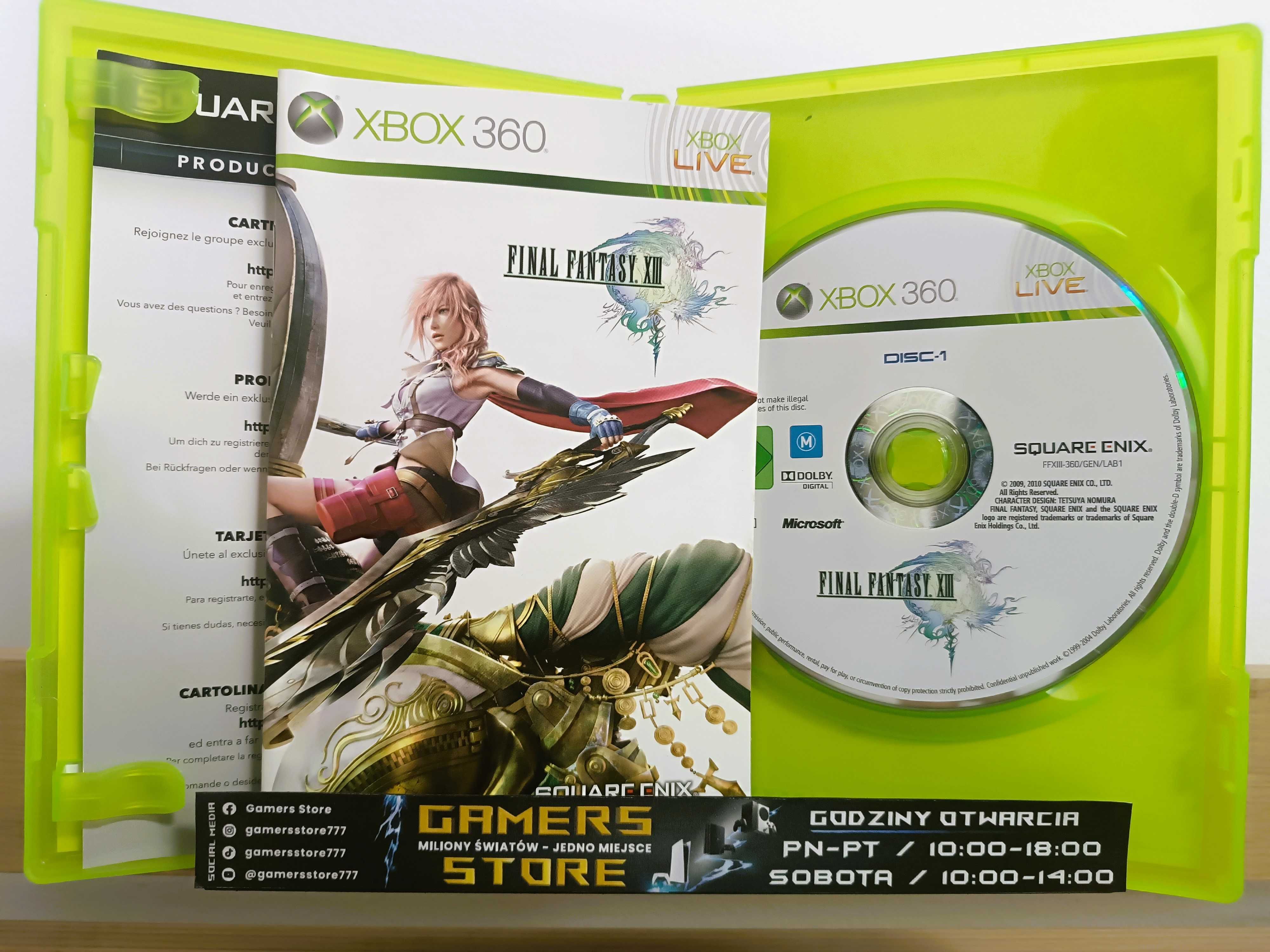 Final Fantasy XIII - Xbox 360 - GAMERS STORE -Piekne wydanie