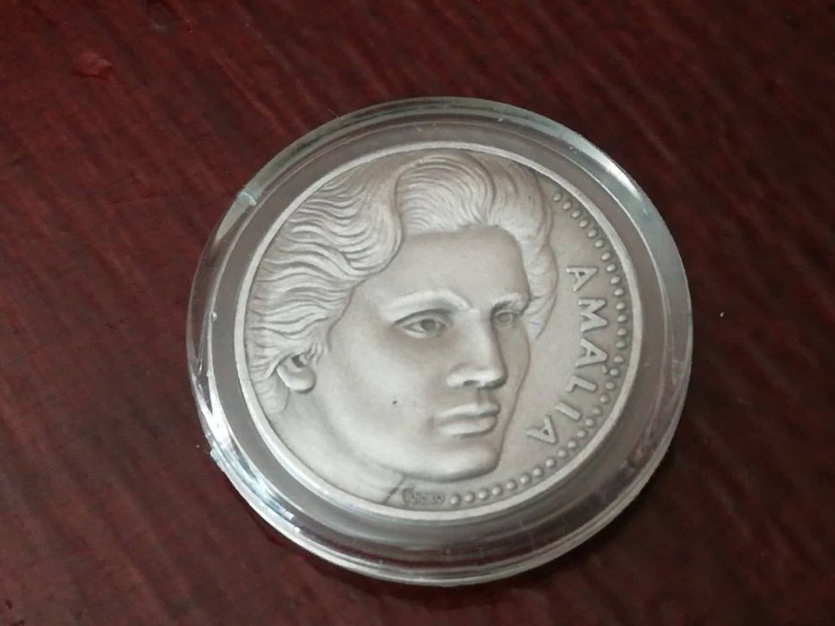 Medalha Amália Rodrigues em prata fina de 1999 da Philae