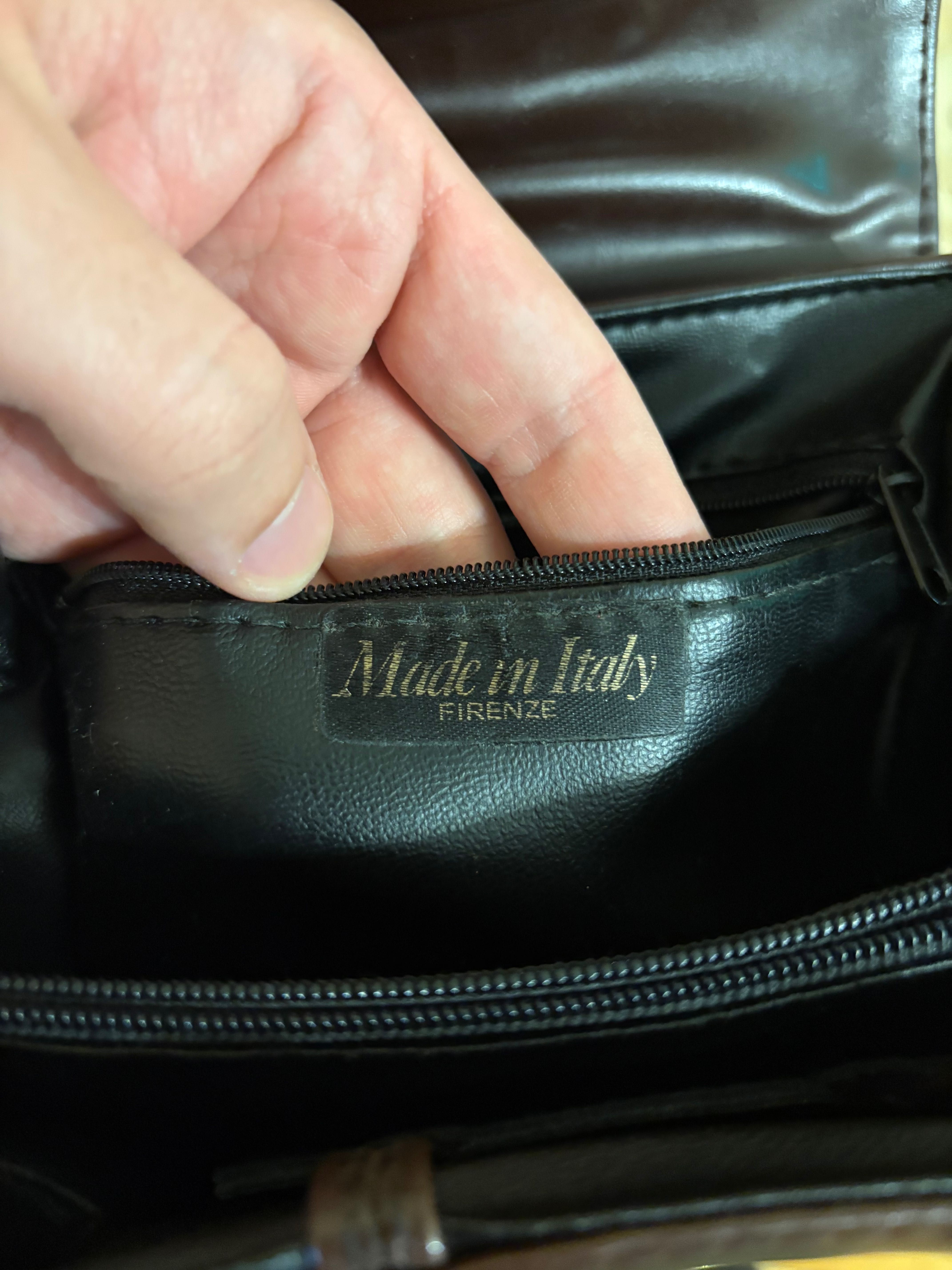 Кожаная мужская итальянская сумка Dermier made in Italy Firenze