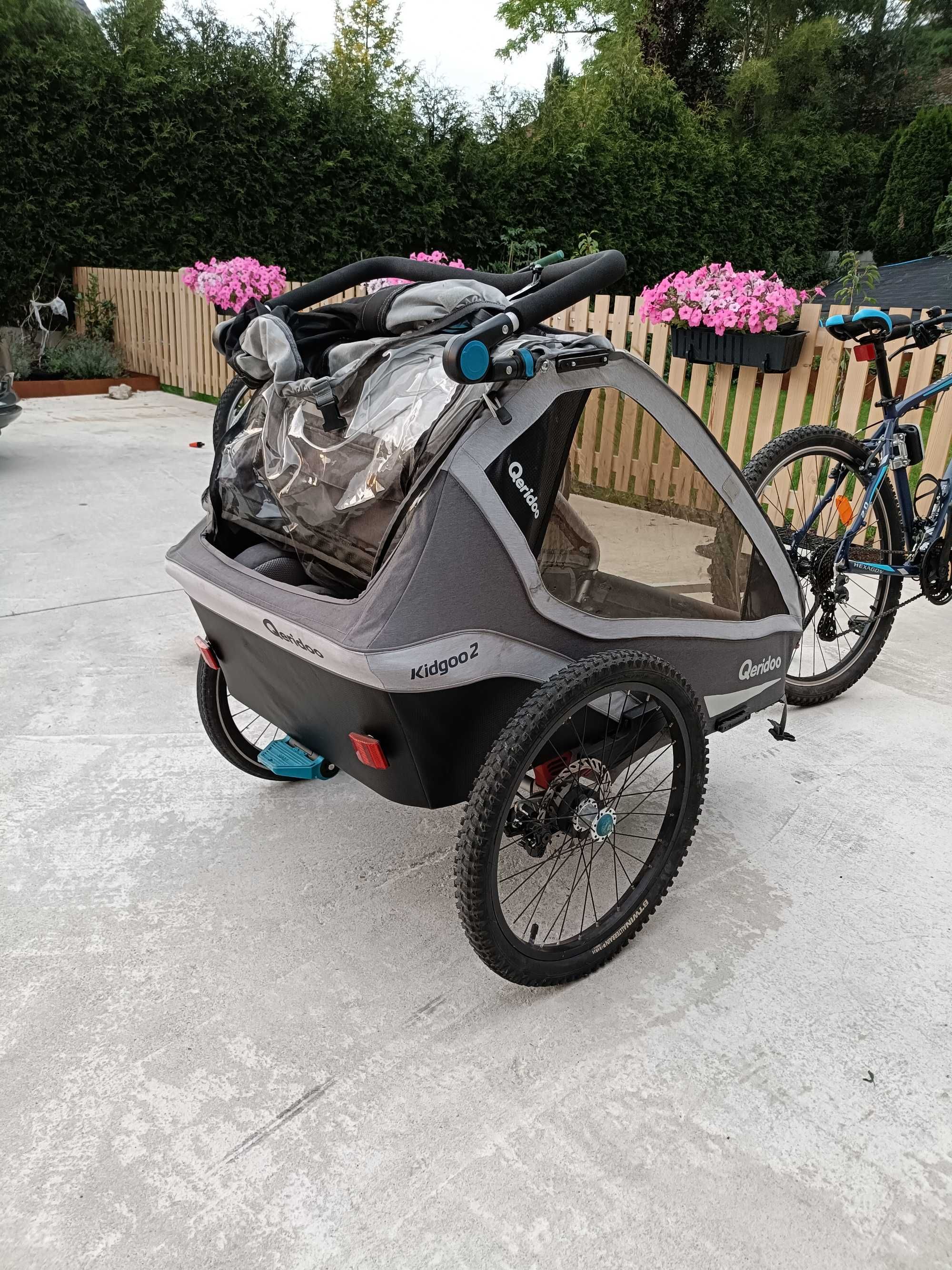Przyczepka rowerowa Qeridoo Kidgoo 2 – dla 2 dzieci