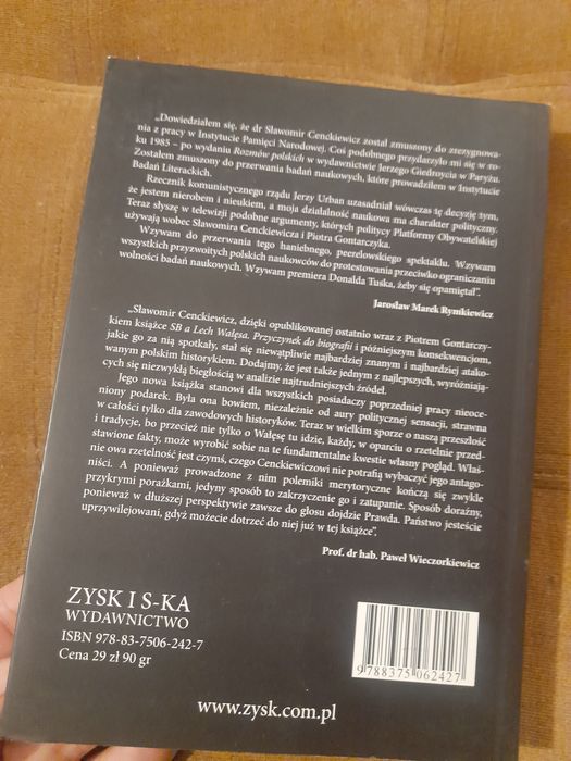 Książka Sprawa Lecha Wałęsy Sławomir Cenckiewicz 2008