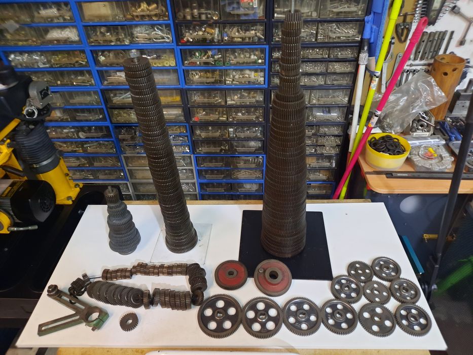 Carretes para torno mecânico módulo 1,5 e 1.25