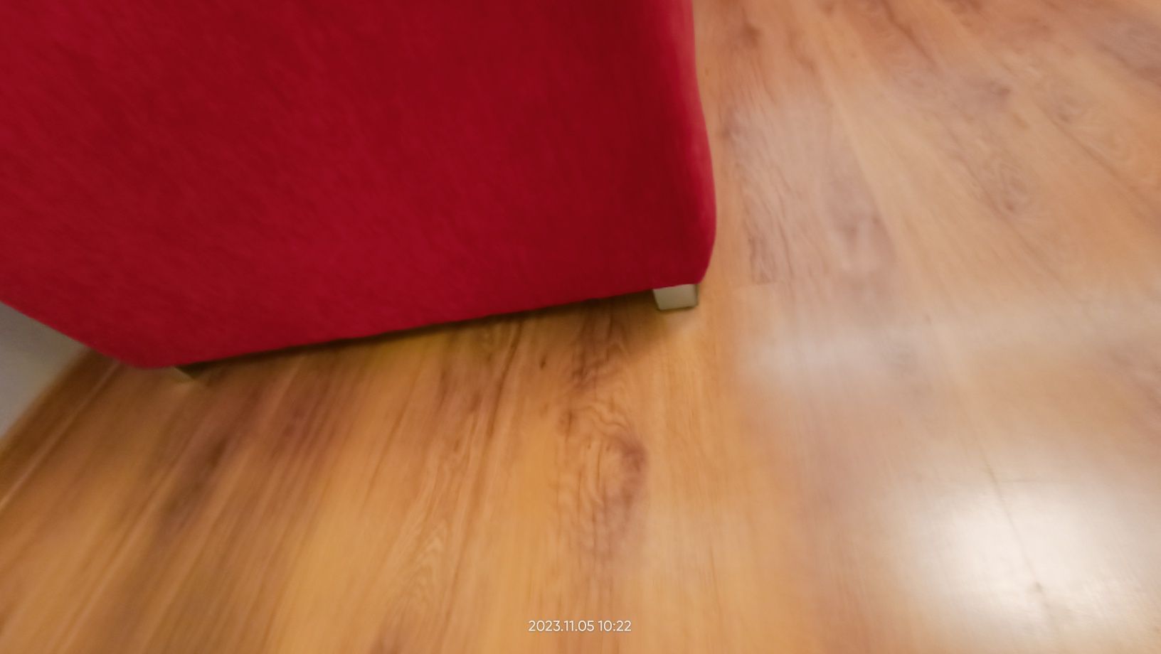 Narożnik kanapa czerwony czerwona z funkcją spania z pojemnikiem