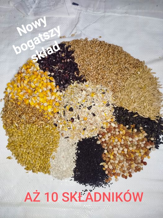 Mieszanka zboża gniecione dla drobiu,kury kaczki,gęsi,kró