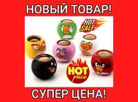 Цена за 3шт!!! Оригинальные травянчики Angry Birds!