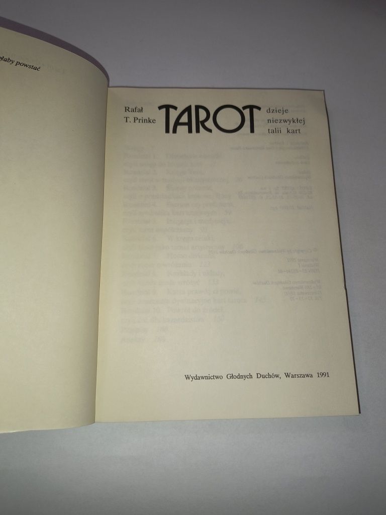 Tarot dzieje niezwykłej talii kart