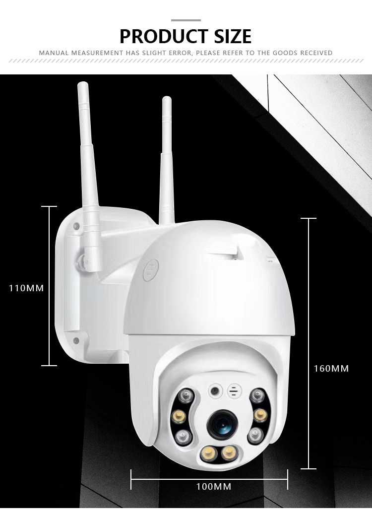 Kamera zewnętrzna 360 obrotowa śledzenie 4xZOOM 4MPX