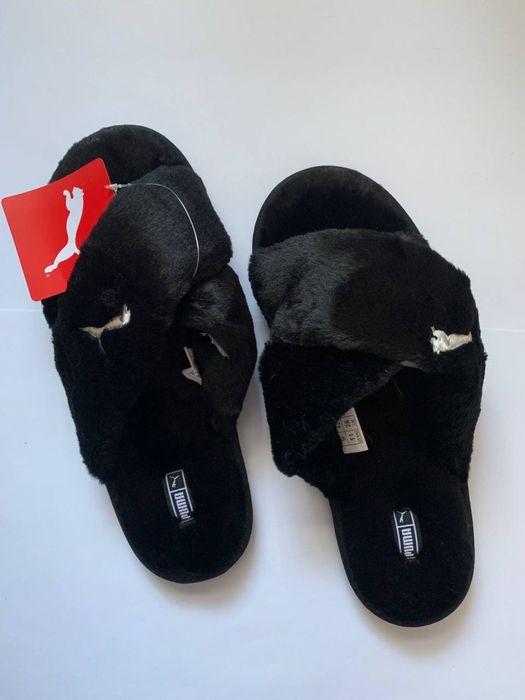 PUMA пушистые комнатные тапочки 28 см