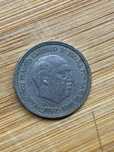 Moeda de 5 pesetas de 1957 * 59 Colecionavel em bom estado