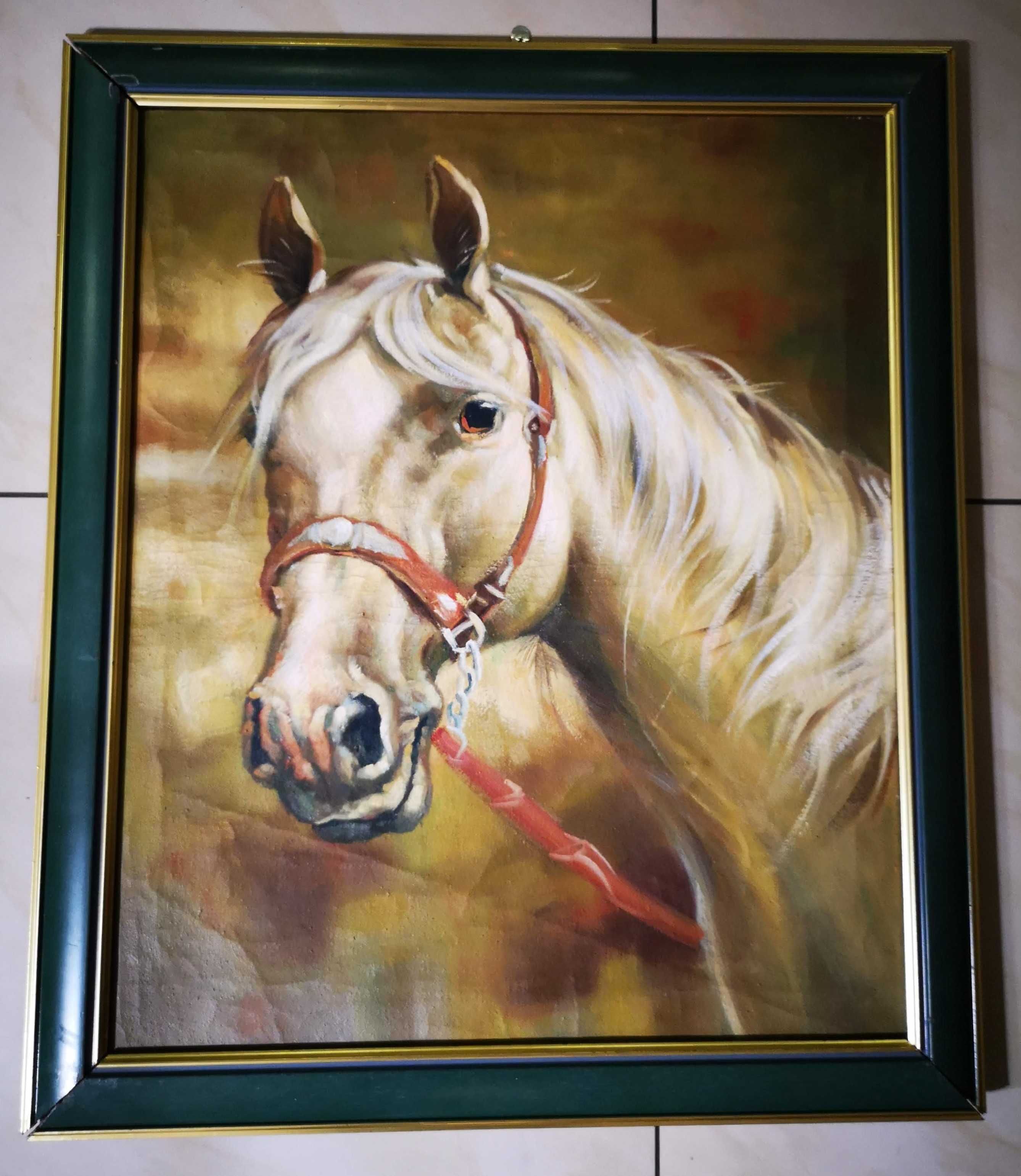 Obrazy olejne 3 szt. oryginały - konie, handmade