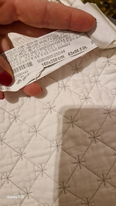 Colcha zara home nova