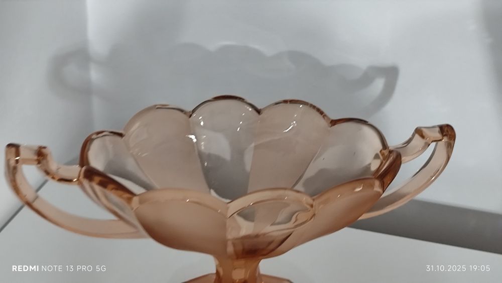 Szkło Kolorowe Gondola Żardiniera ArtDeco