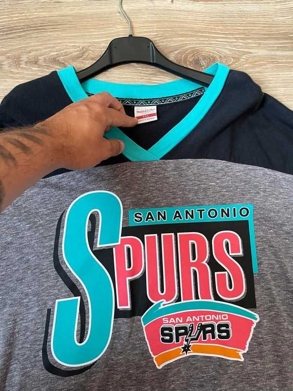 Koszulka mitchell & ness tee San Antonio Spurs vintage 90s sochan nba
