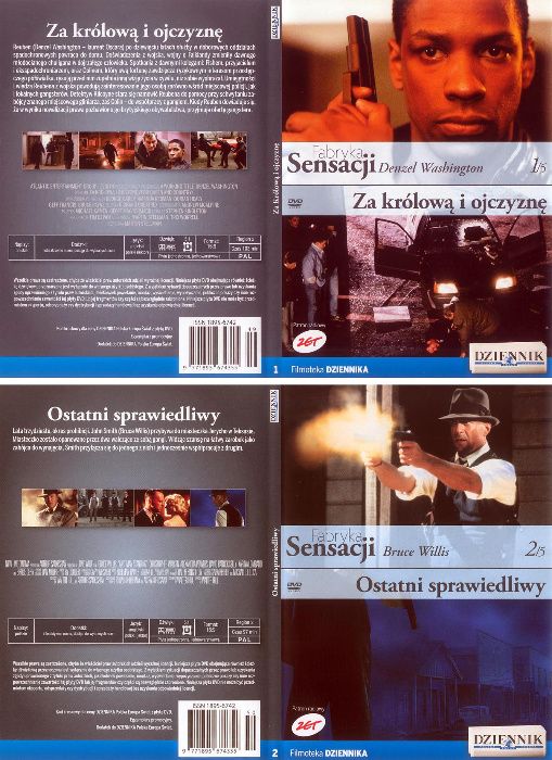 Filmy na DVD w kolekcji "Fabryka sensacji" - Filmoteka "Dziennika"