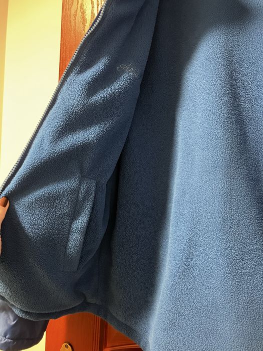 Kurtka dwustronna przeciwdeszczowa z polarem