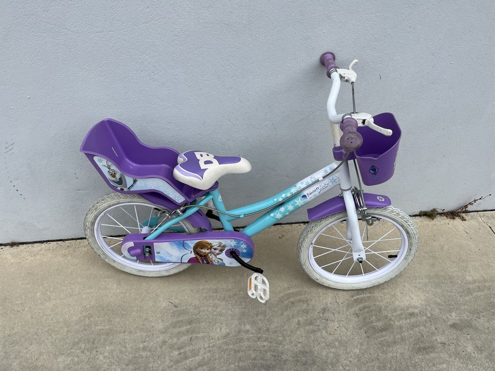 Bicicletacrianca menina da Frozen roda 16