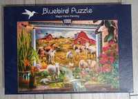 Bluebird Puzzle - Magic Farm Painting, 1000el.