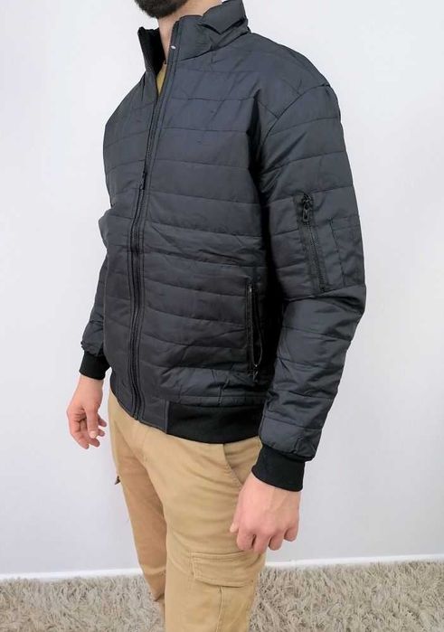 Kurtka męska przejściowa pikowana kolory L granatowa