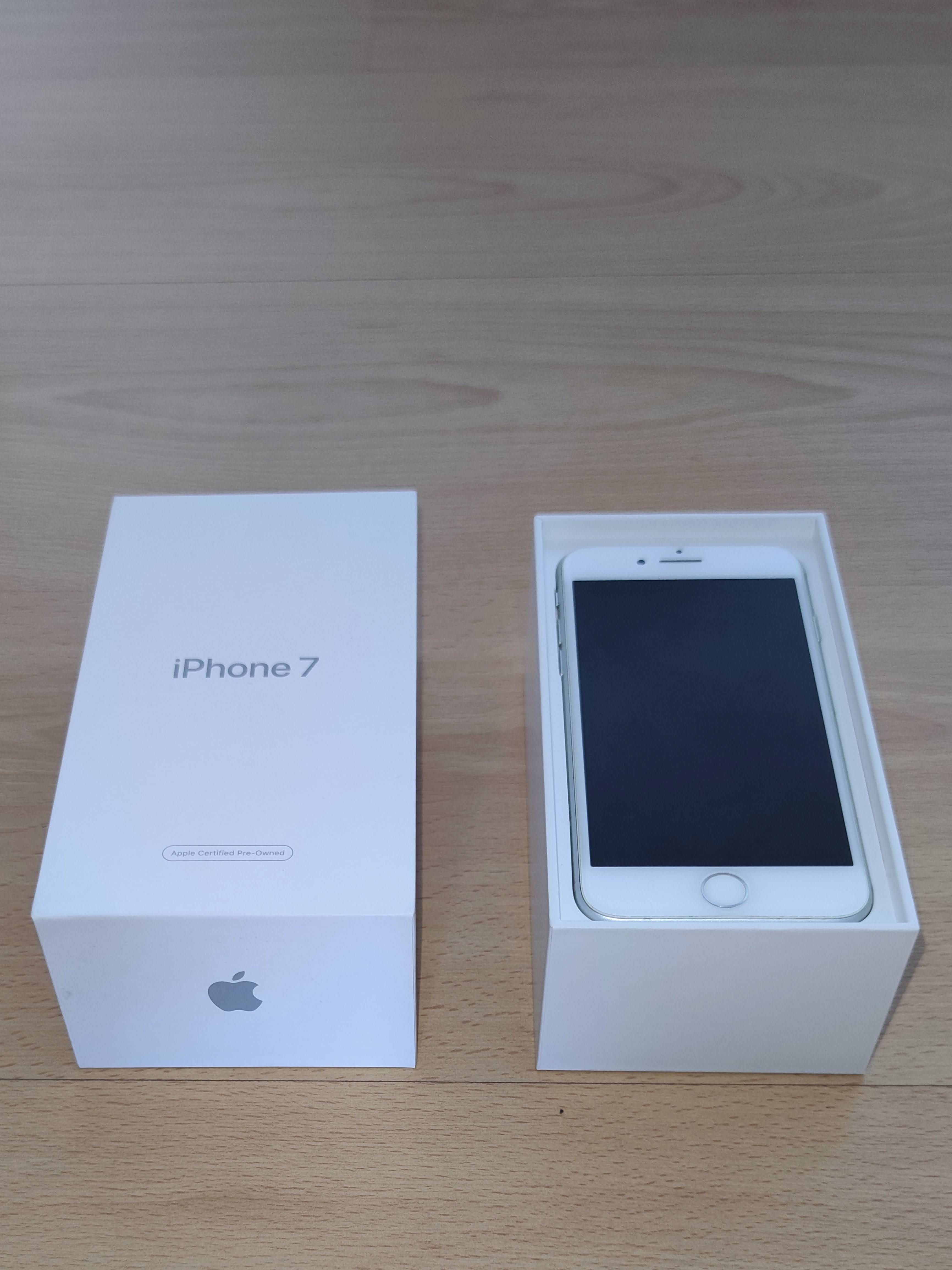 iPhone 7 Silver 128GB em BOM estado com caixa original