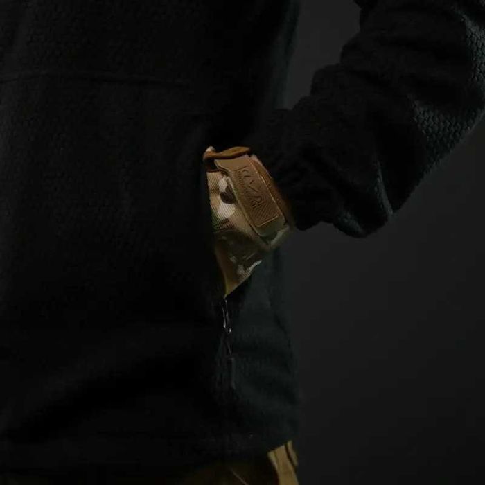 Кофта тактична флісова Militex Windblock Чорний. Є РОЗМІРИ!