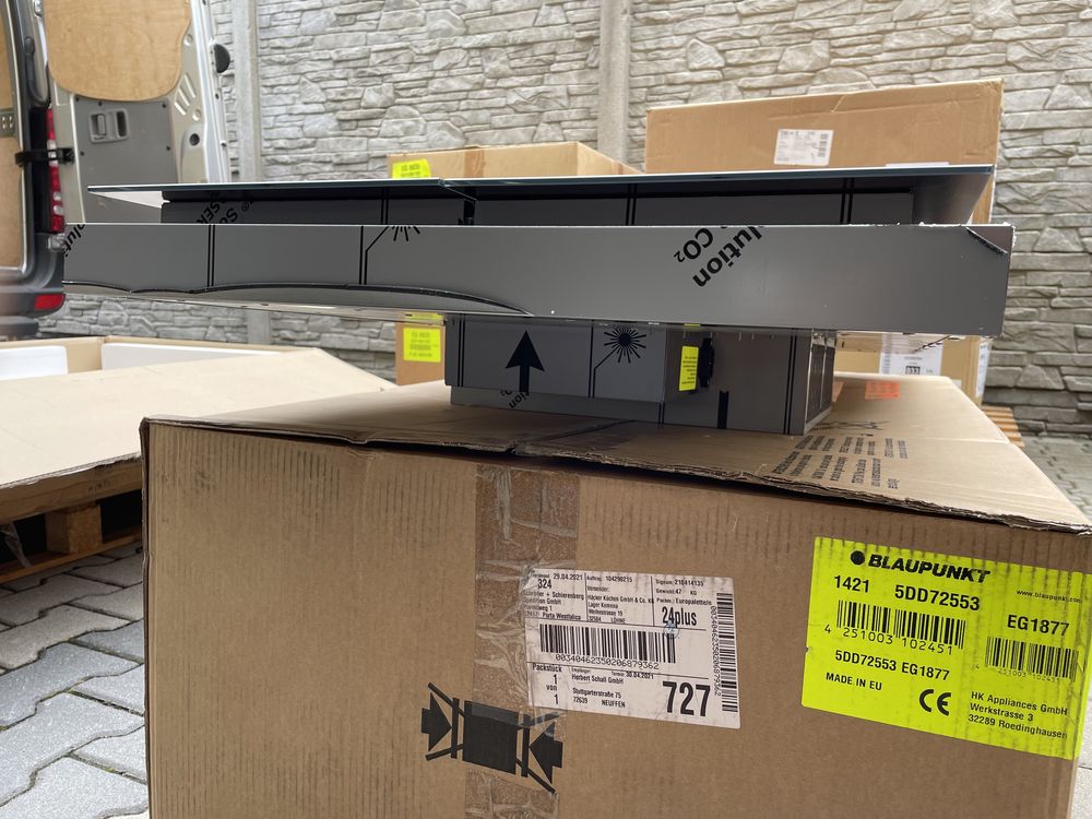 Nowy okap sufitowy, wyspowy, 120 cm, AirForce, Blaupunkt
