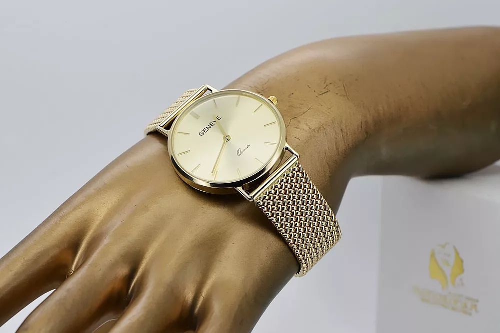 Złoty zegarek damski 14k 585 Geneve mw004ydy&mbw021y-f Gdańsk